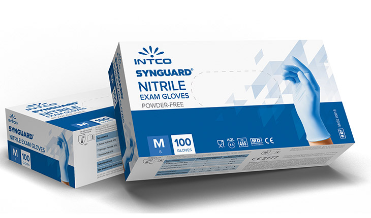 synguard nitrile exam gloves