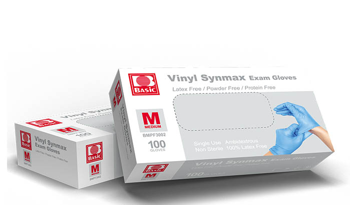 Vinyl Synmax Exam Gloves