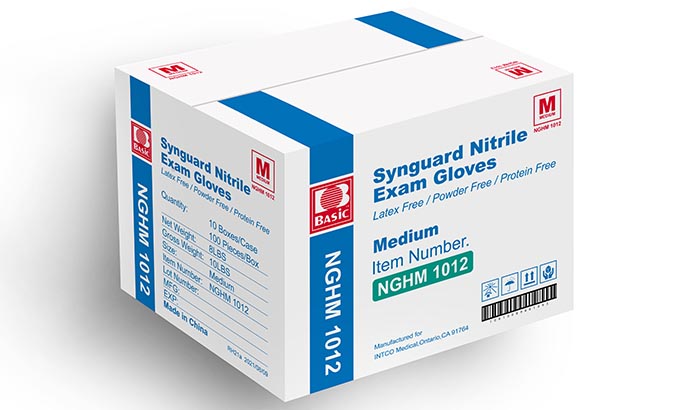 Synguard Nitrile Exam Gloves