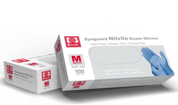 Synguard Nitrile Exam Gloves