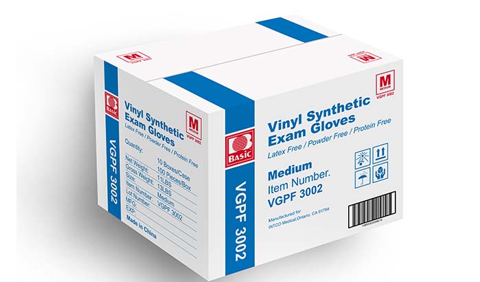 Vinyl Synthetic Exam Gloves
