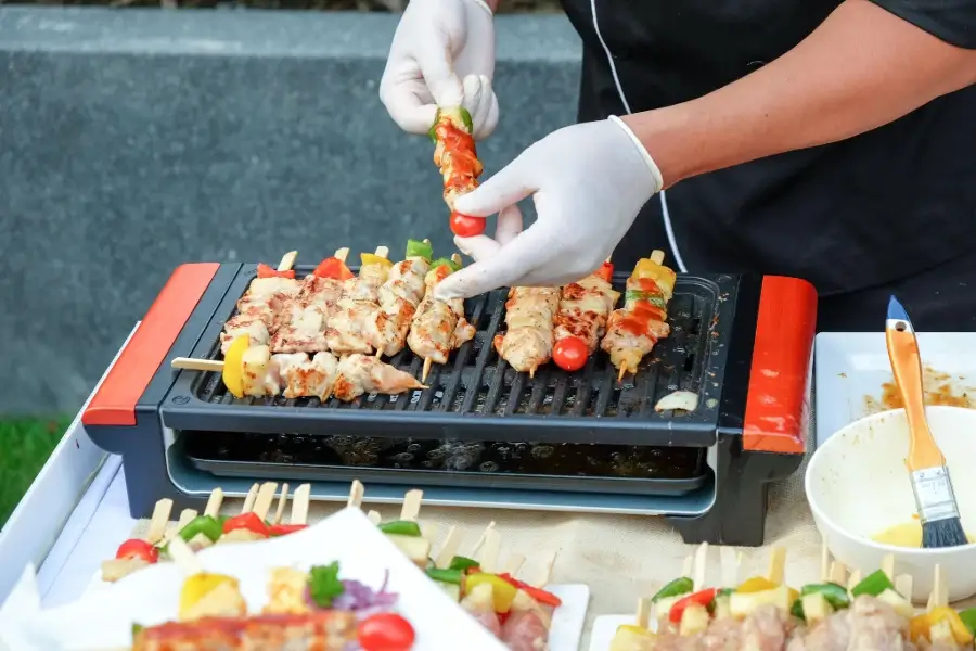 BBQ Gloves for Grilling Skewers