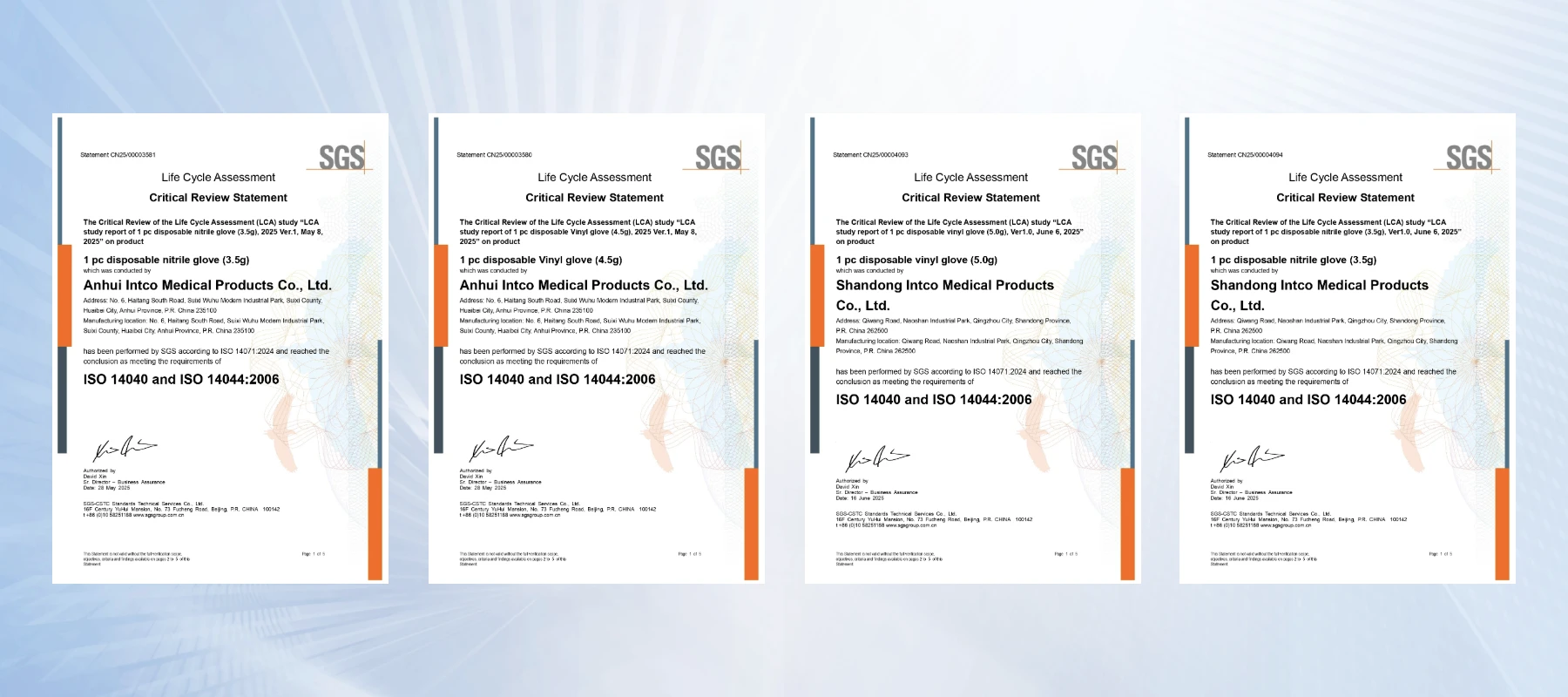 INTCO Medical Achieves Dual LCA & Carbon Footprint Certifications