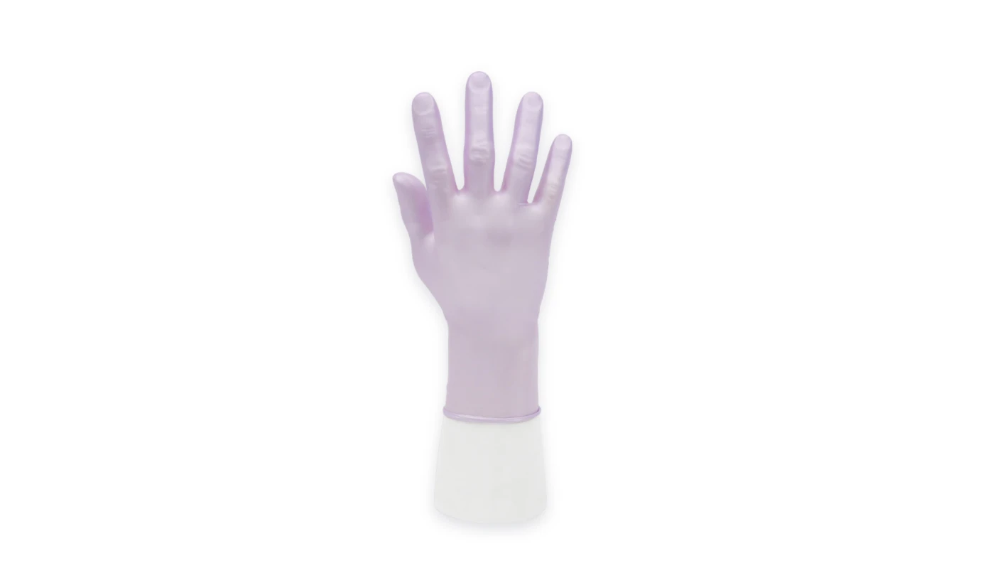 Latex-free Shinyguard™ Synmax gloves for cleansing activities