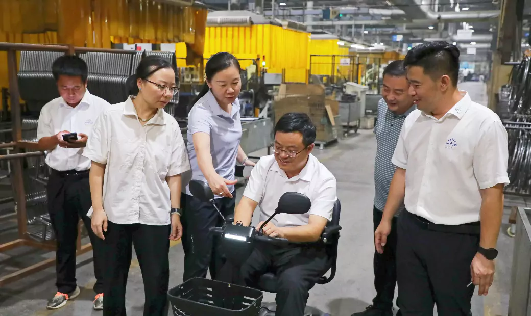 Pengze government delegation visited INTCO Medical in Jiangsu for a rehab equipment probe. 