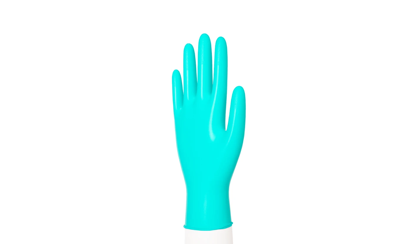 Green Nitrile Exam Gloves