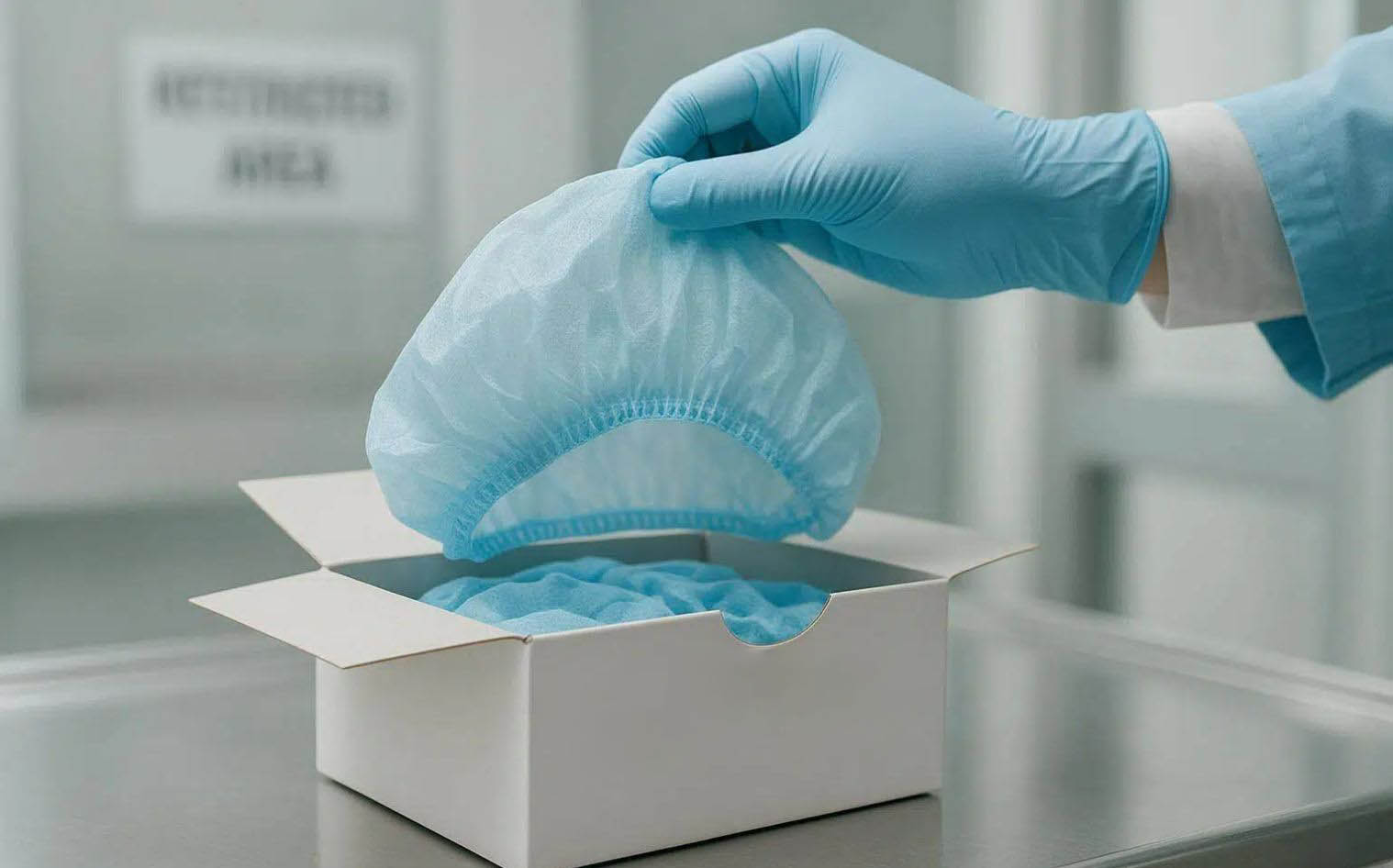 Disposable mob cap use in healthcare and controlled environments