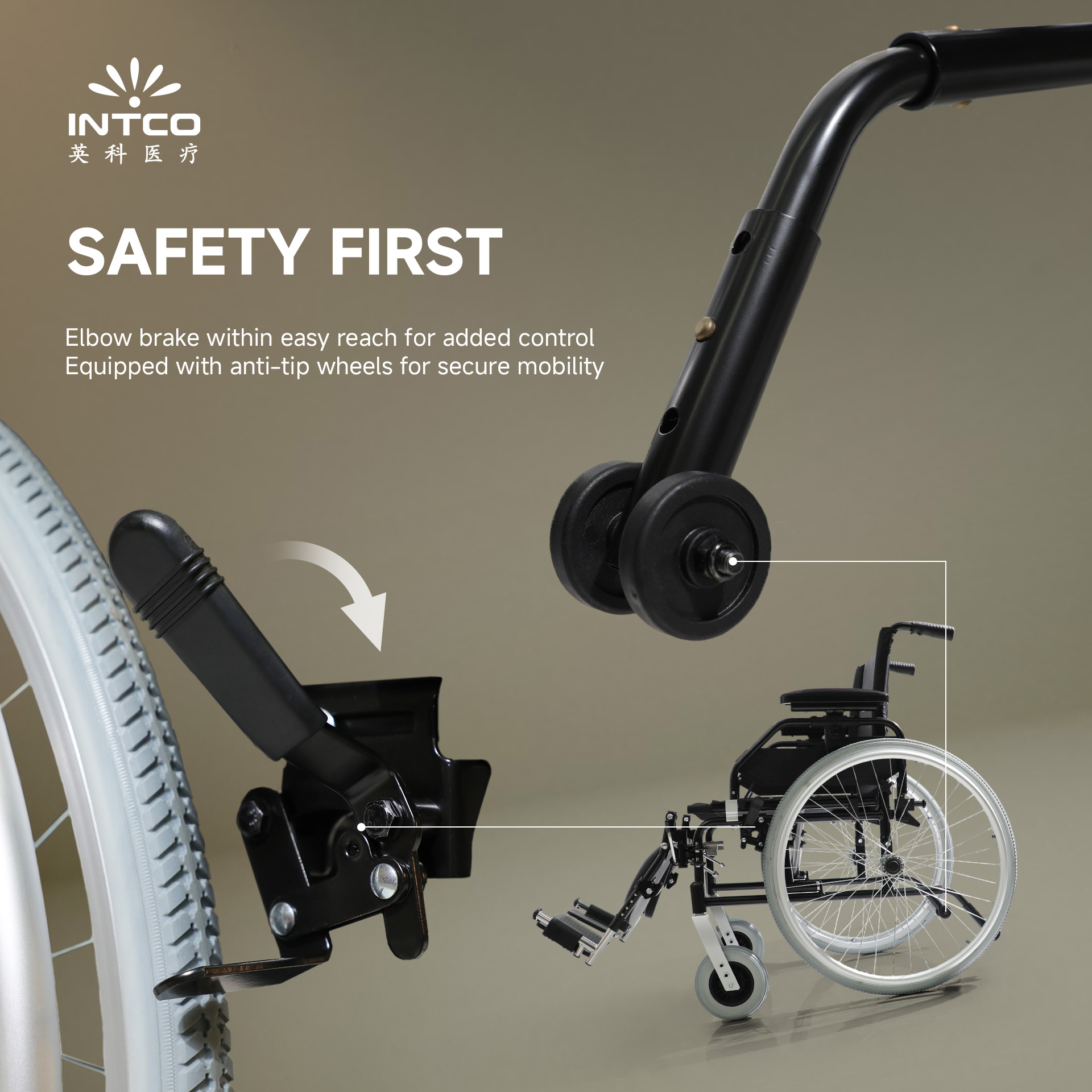 INTCO YK9055 K5: The Perfect Blend of Style, Comfort, and Safety in a Wheelchair