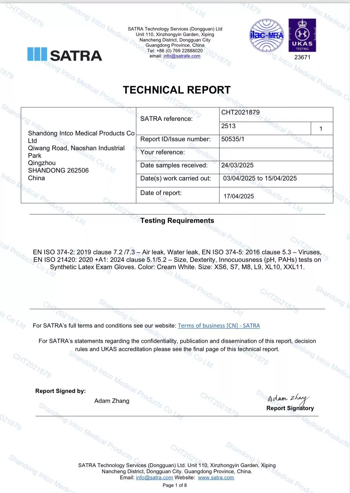 EN ISO 21420, 374-2-5 _Synthetic Latex