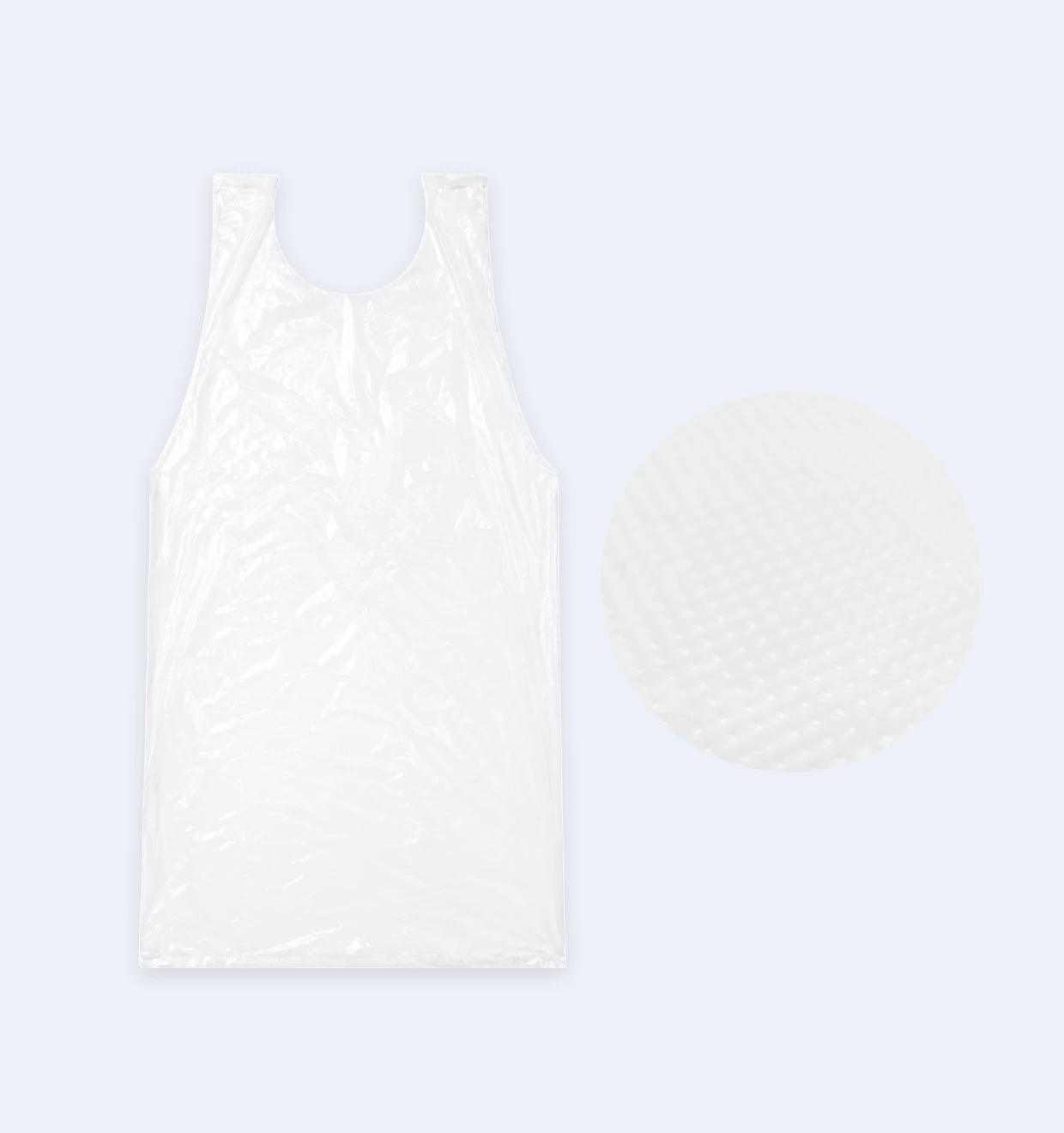 White Disposable LDPE Apron