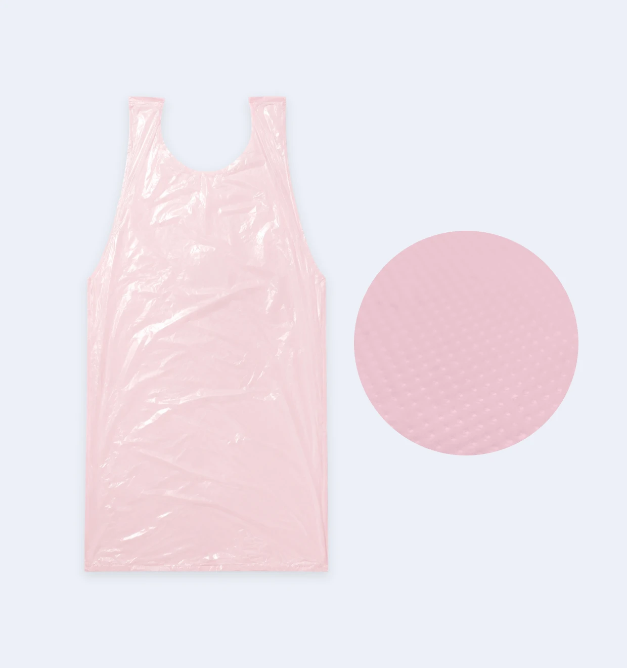 Pink Disposable LDPE Apron