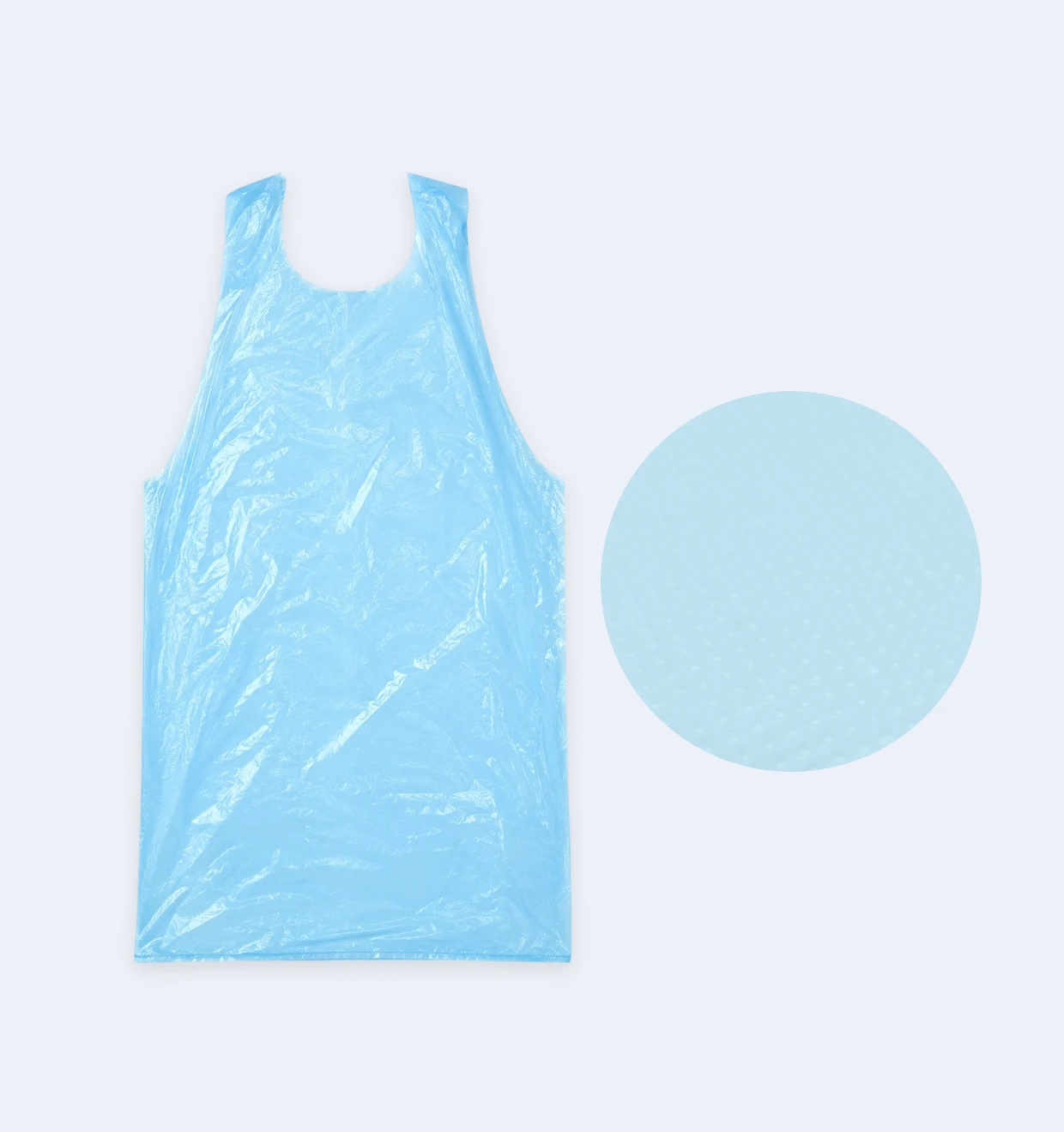 Blue Disposable LDPE Apron