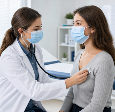 Medical Examination Face Mask Application