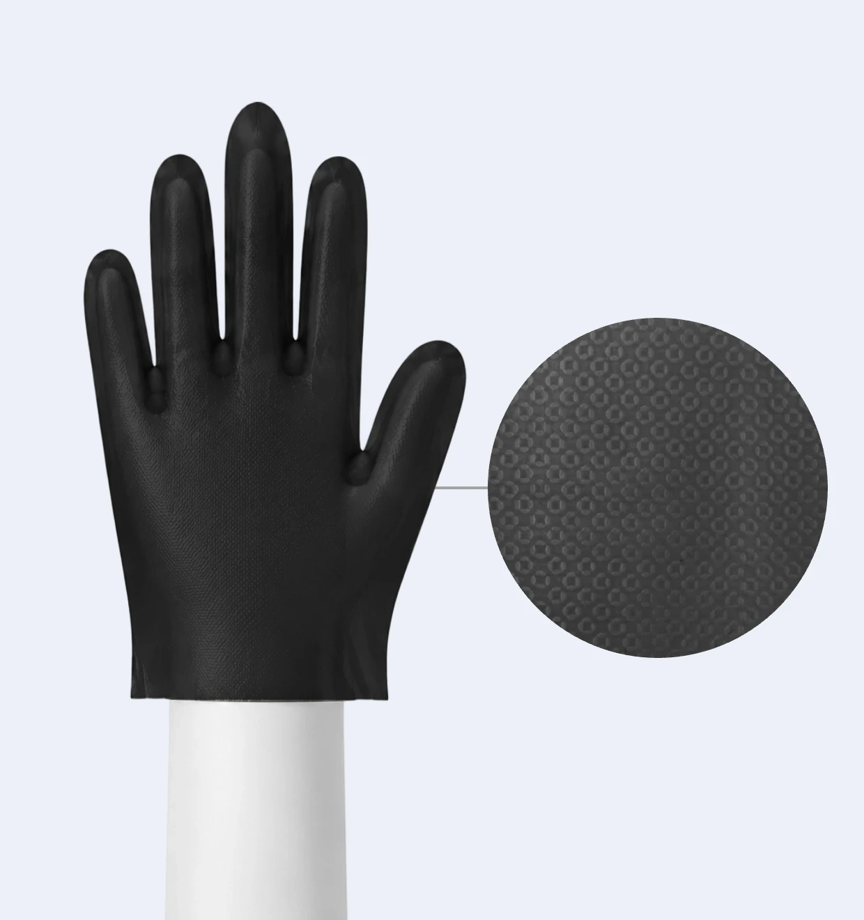 Black Disposable TPE Gloves