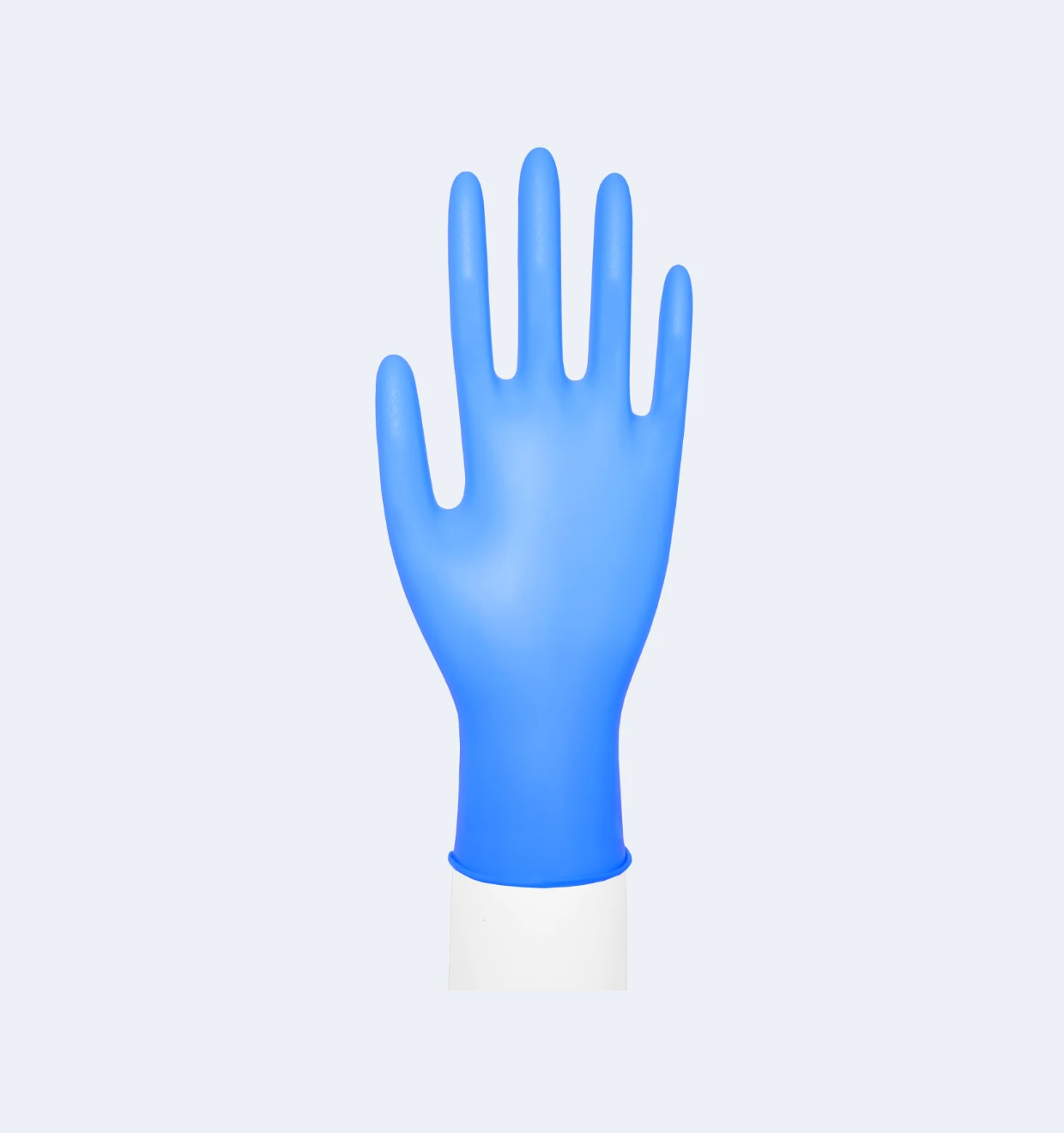 Blue SafeDon™ Glove Side Display