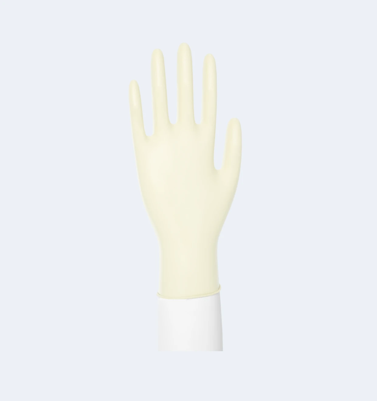 Sterile Latex Exam Gloves Side Display