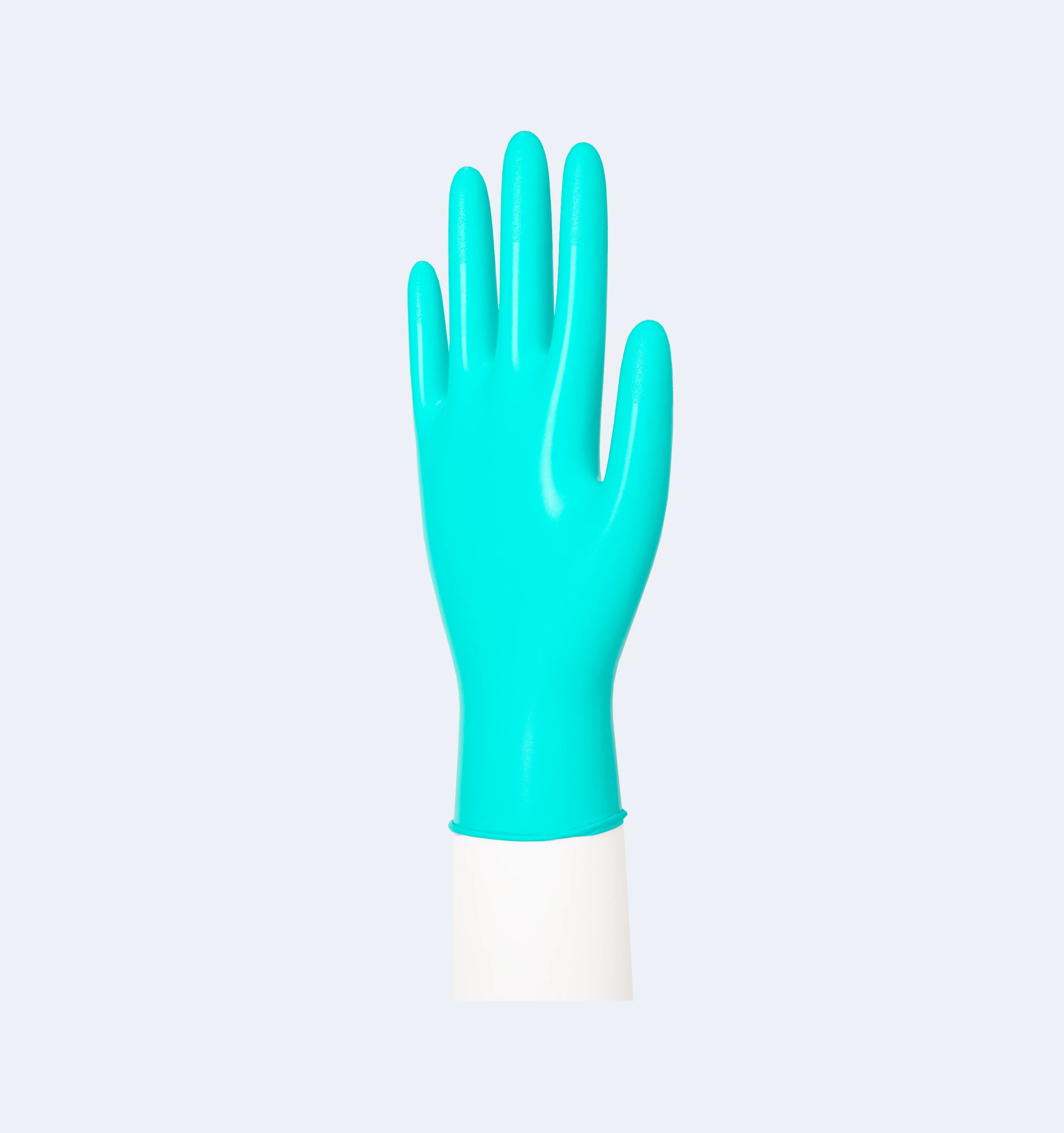 Blue Biodegradable Nitrile Gloves Texture Detail