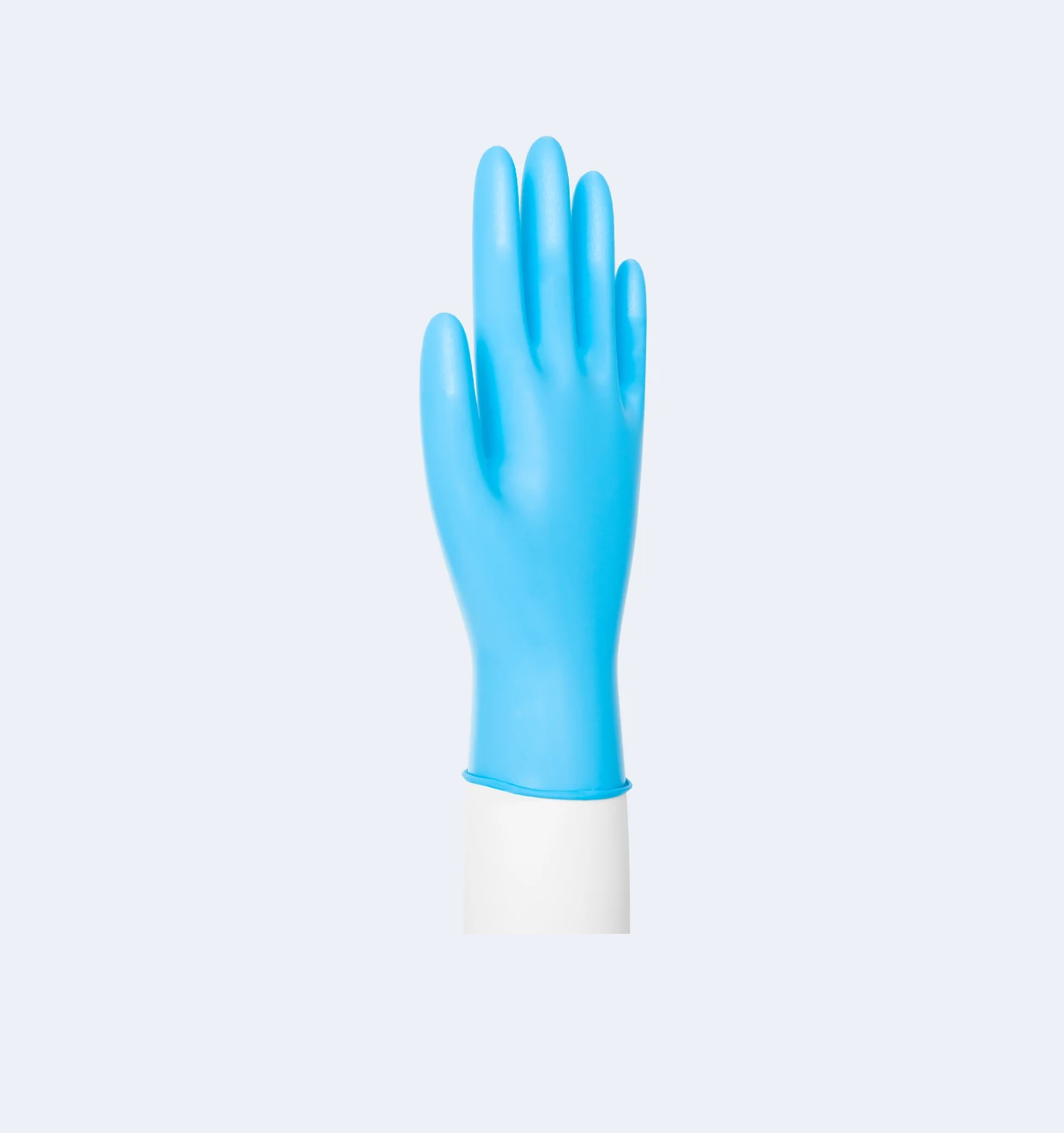 Mint Blue Synguard® Pro Nitrile Exam Gloves Texture Detail